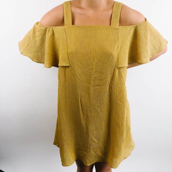 entro Dresses & Skirts - NWT Entro Mustard Yellow Dress size large